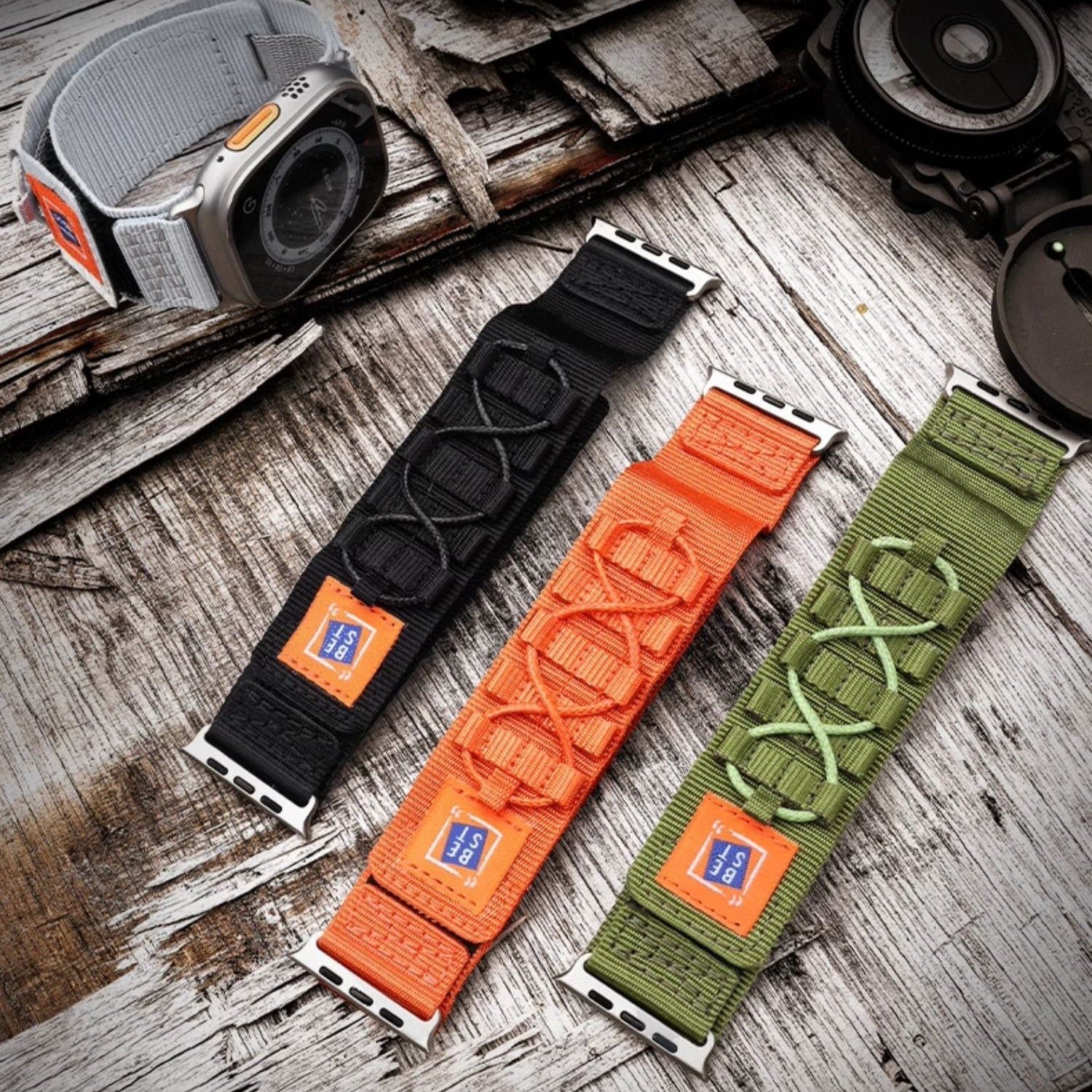 Outdoor Tactical Nylon Strap for Apple Watch - Image 2