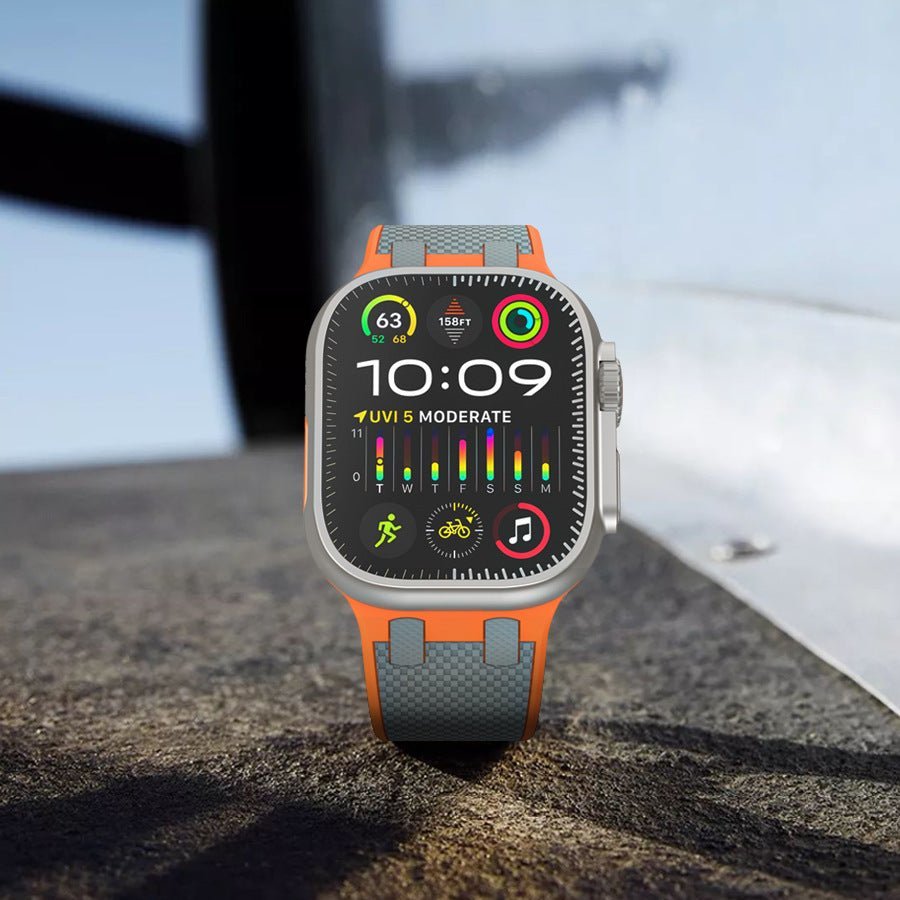 AP Dual Color Matching Silicone Band For Apple Watch - Image 7