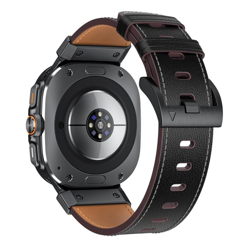 Tactical Leather Band For Samsung Watch 7 Ultra - Image 2
