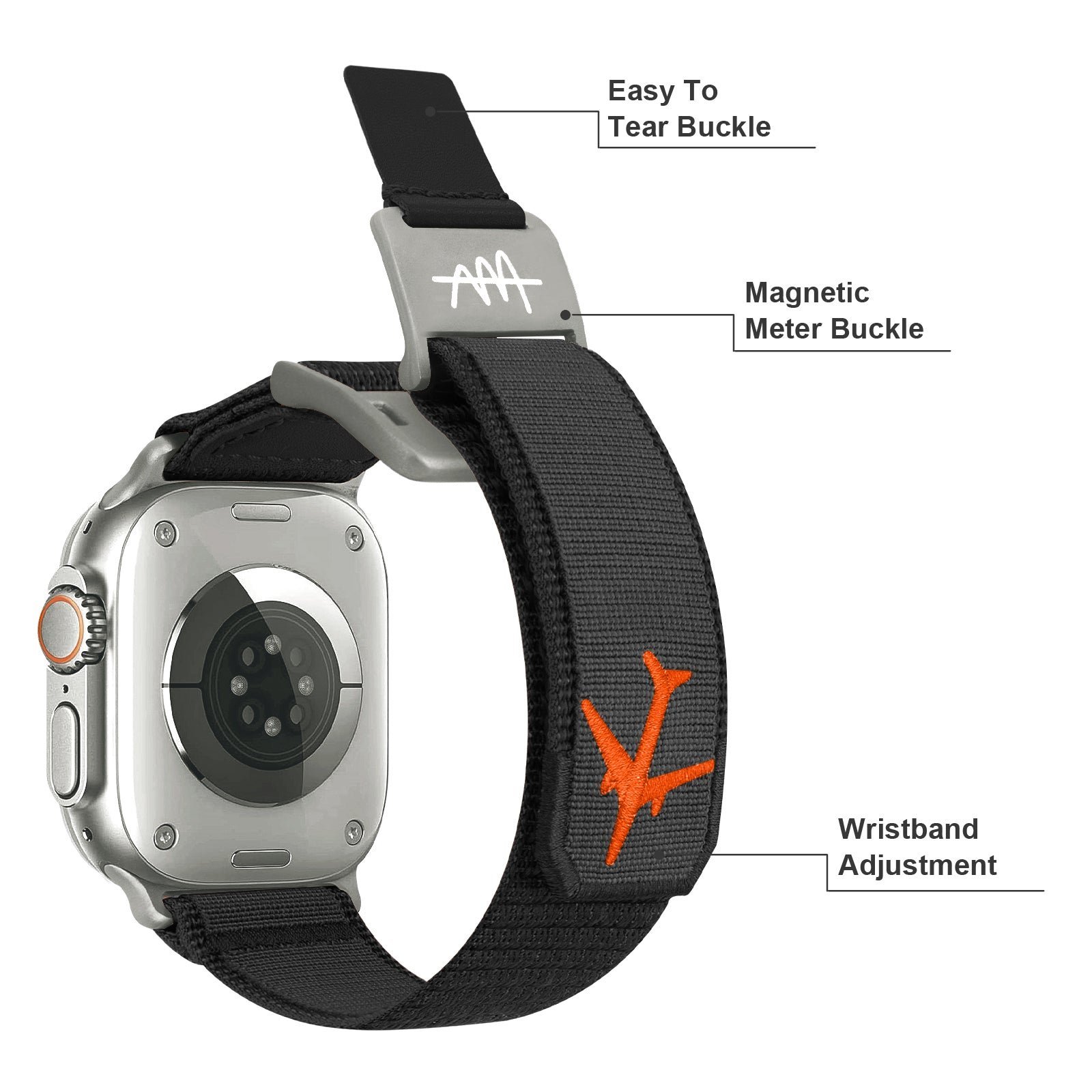 Wild Trail Mag Buckle Nylon Band For Apple Watch - Image 5
