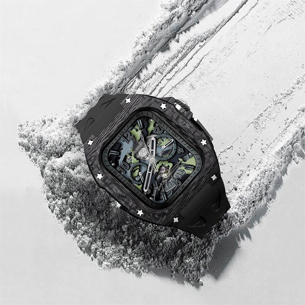 RM7006 Carbon Fiber Case Retrofit Kit For Apple Watch Ultra - Image 2