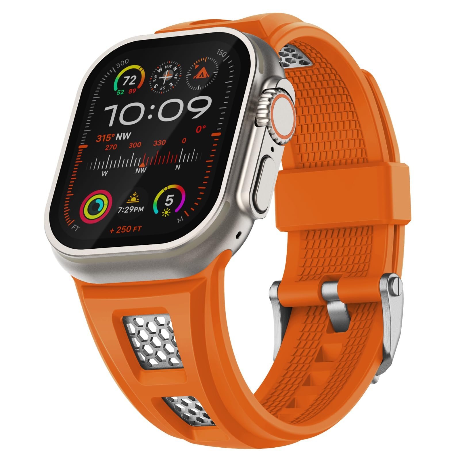 Grid Rugged Silicone Sport Band For Apple Watch - Image 10
