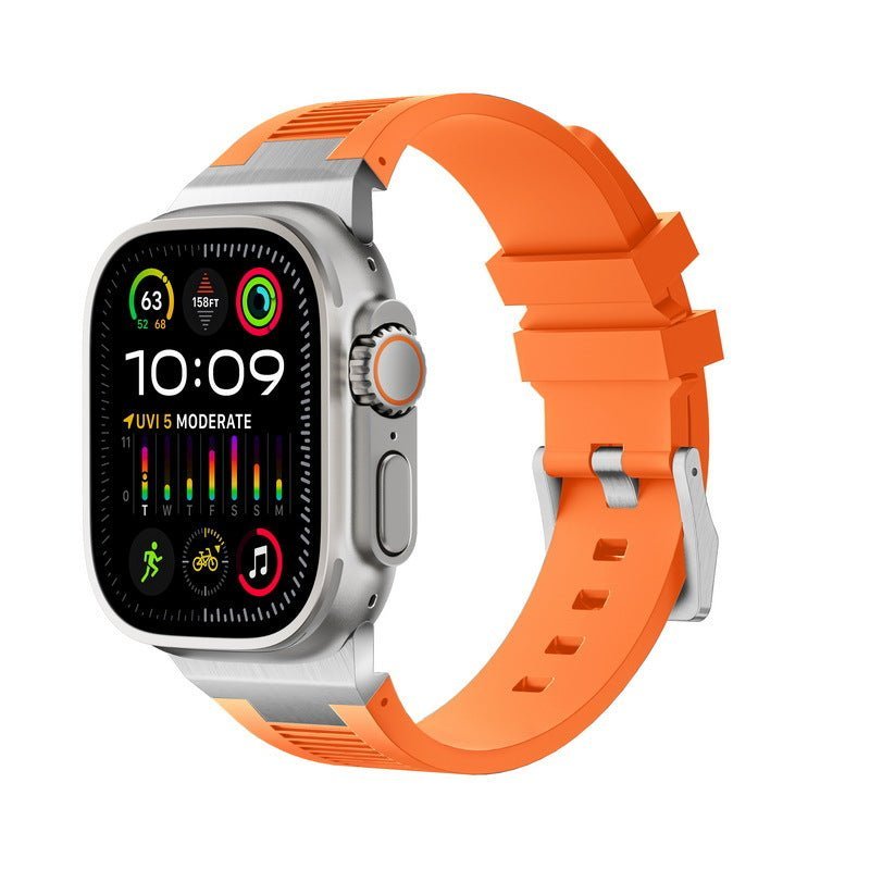 AP New Connector Silicone Band For Apple Watch - Image 8