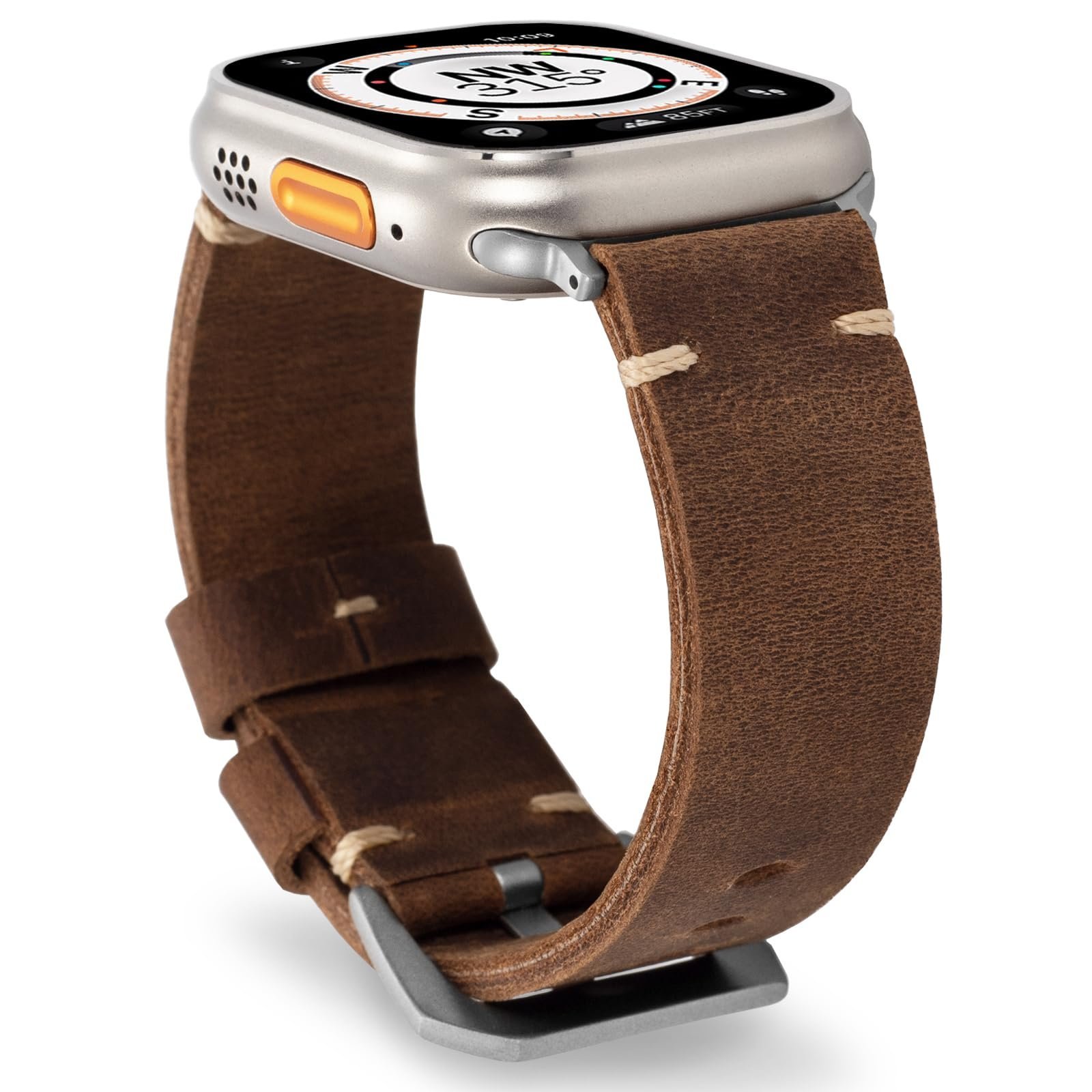 Vintage Leather Band For Apple Watch - Image 6