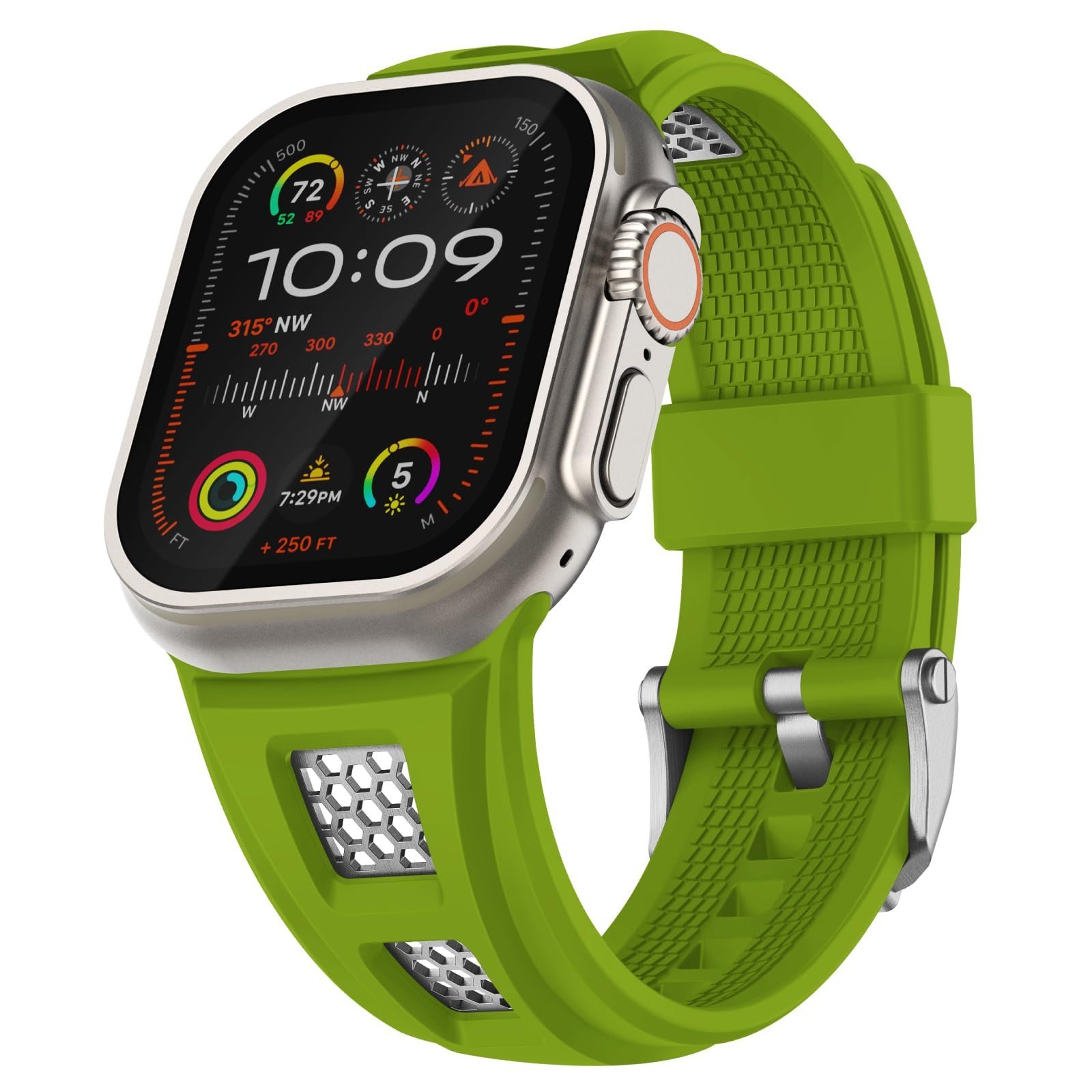Grid Rugged Silicone Sport Band For Apple Watch - Image 12