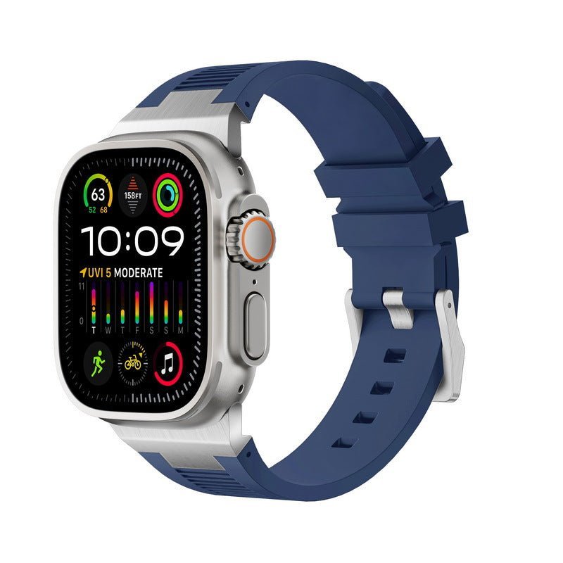 AP New Connector Silicone Band For Apple Watch - Image 10