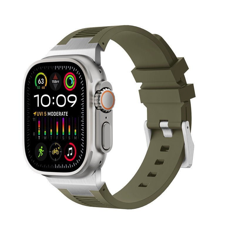 AP New Connector Silicone Band For Apple Watch - Image 7