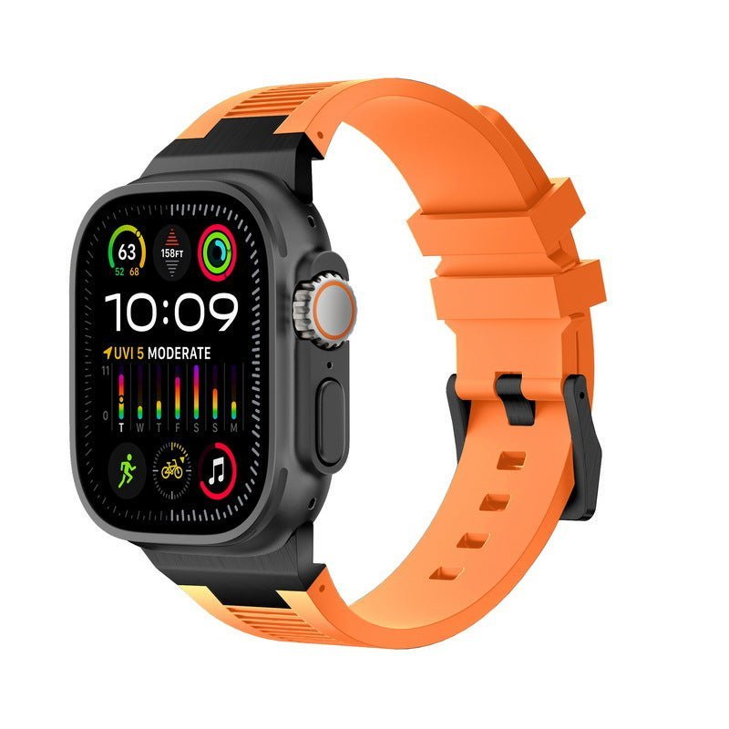 AP New Connector Silicone Band For Apple Watch - Image 17