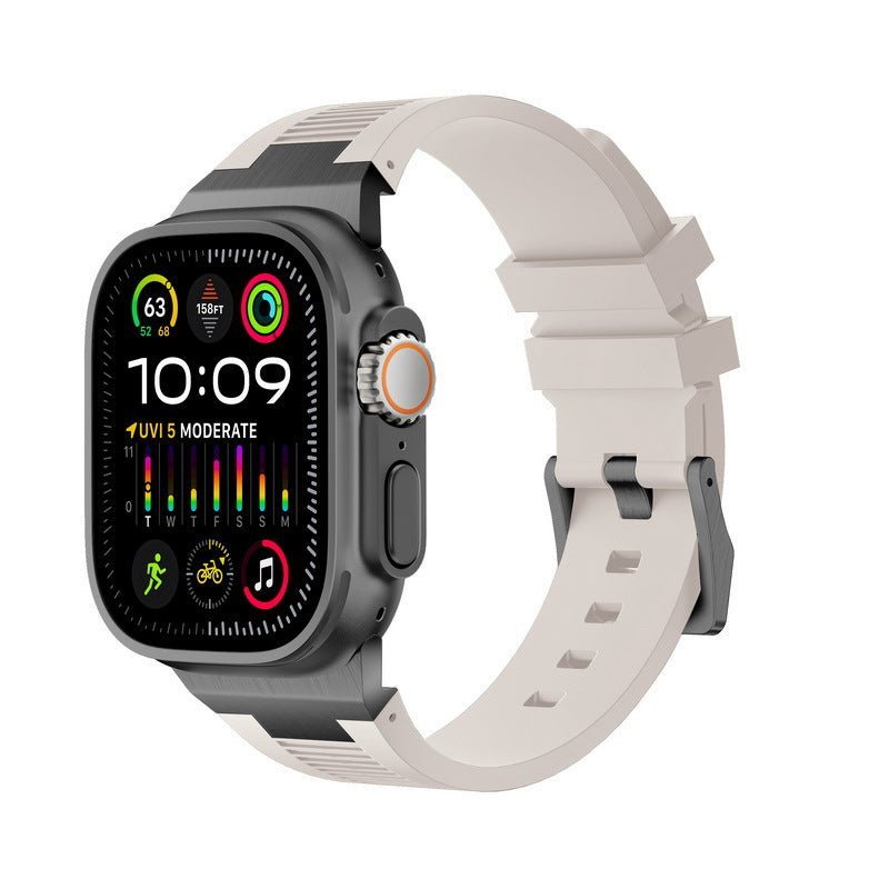 AP New Connector Silicone Band For Apple Watch - Image 20